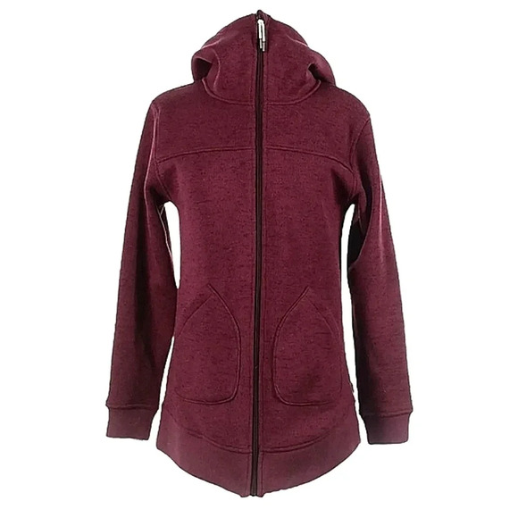 BURTON Size Small Marooned Zip Up Hooded Jacket MINXY Lined Warm Cozy Po… - Picture 1 of 8